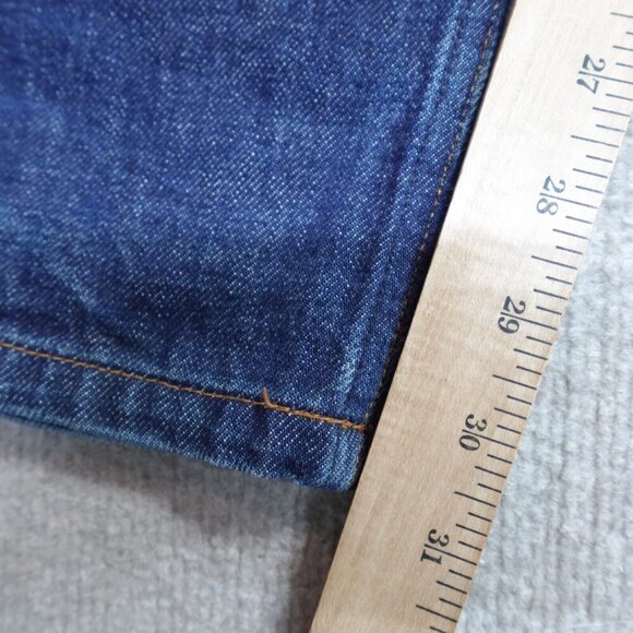 APC Jeans 30 Blue Straight Button Fly Petit New Standard Selvedge - Picture 4 of 15